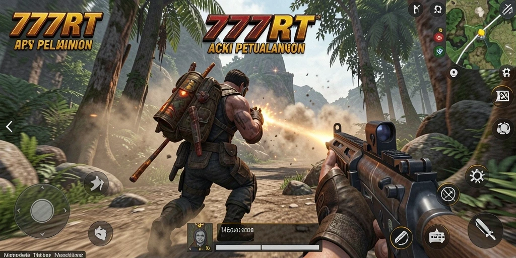Tampilan gameplay seru dalam game TPS 777RT.