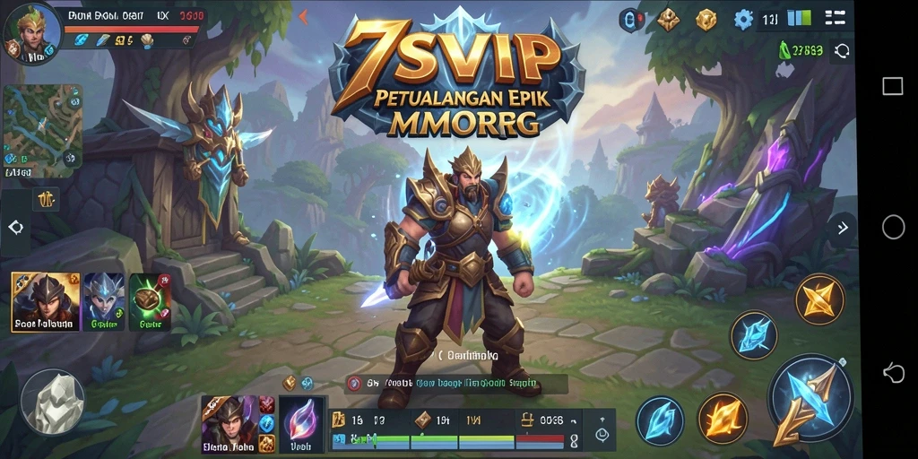 Tampilan permainan 7SVIP dengan aksi seru di dunia MMORPG.