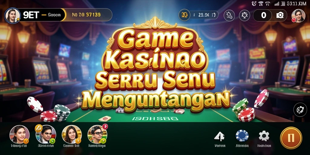 Tampilan menarik dari gameplay Kasino di 9ET yang memukau.