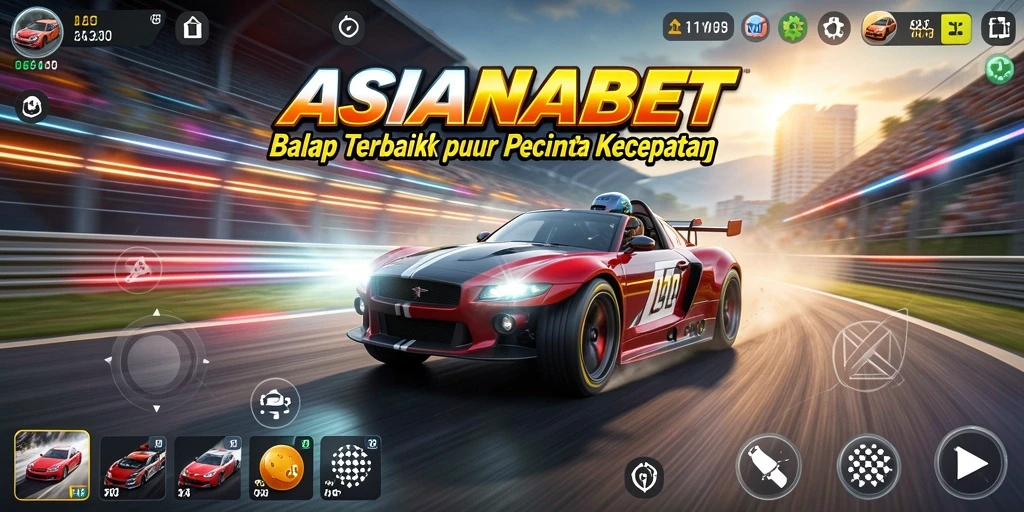 Tampilan menakjubkan dari gameplay balap ASIANABET.