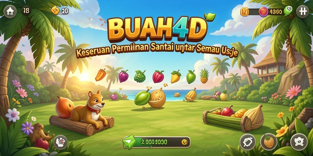 Tampilan gameplay BUAH4D yang penuh warna dan mengasyikkan.