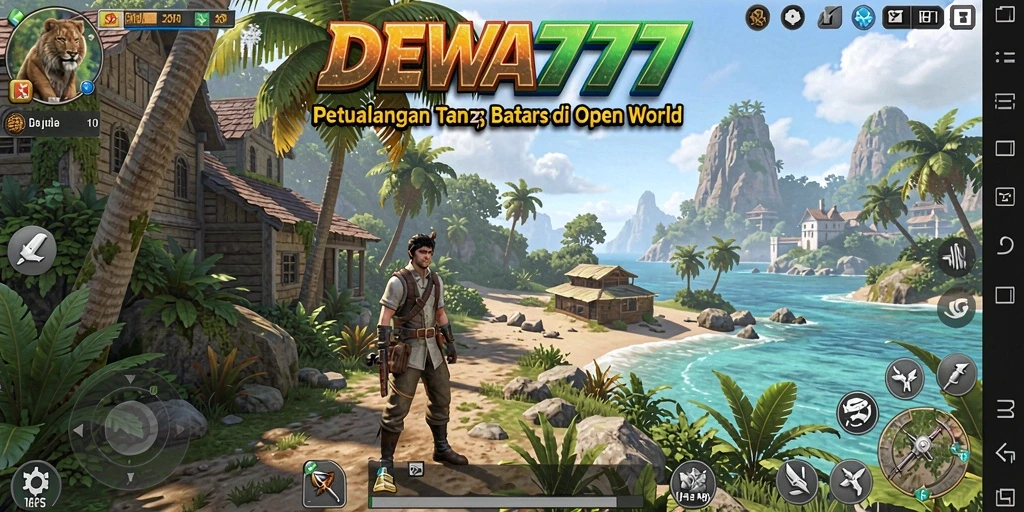 Screenshot DEWA777 menampilkan aksi seru dalam gameplay Open World.