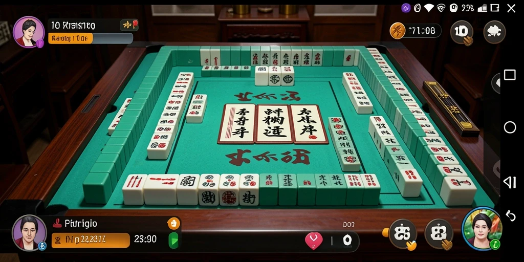 Screenshot gameplay F7F7 dengan suasana Mahjong yang menarik.