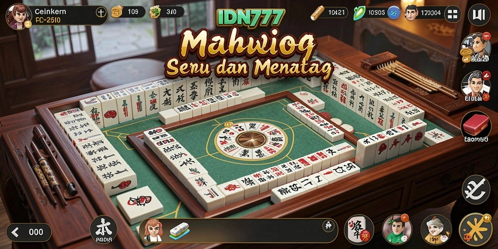 Gameplay menarik dari IDN777 dengan elemen Mahjong yang seru.