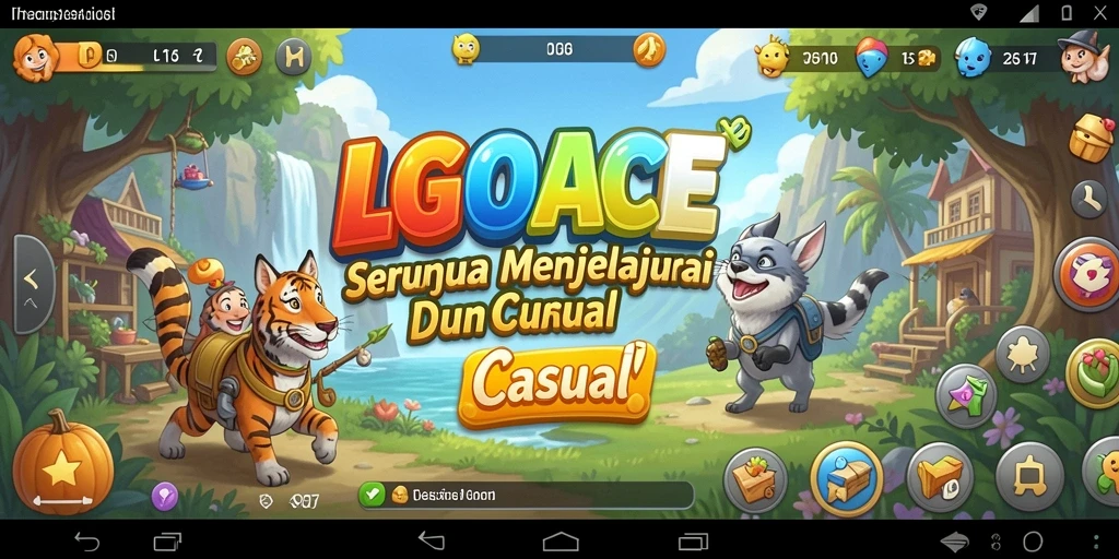 Tangkapan layar gameplay LGOACE menampilkan aksi seru dalam dunia Casual.