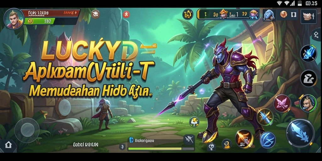 Screenshot menunjukkan antarmuka LUCKYDF yang ramah pengguna.