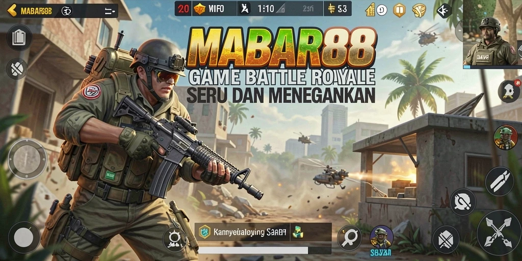 Tampilan gameplay seru dan kompetitif di MABAR88 saat pertarungan berlangsung.