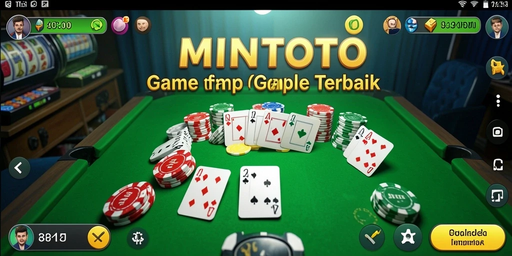 Screenshot gameplay MINTOTO menampilkan suasana seru bermain Gaple.