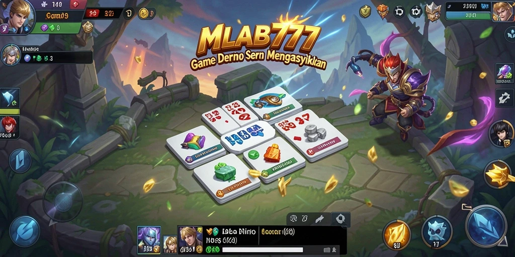 Screenshot gameplay MLBB777 menampilkan aksi seru dalam permainan Domino.