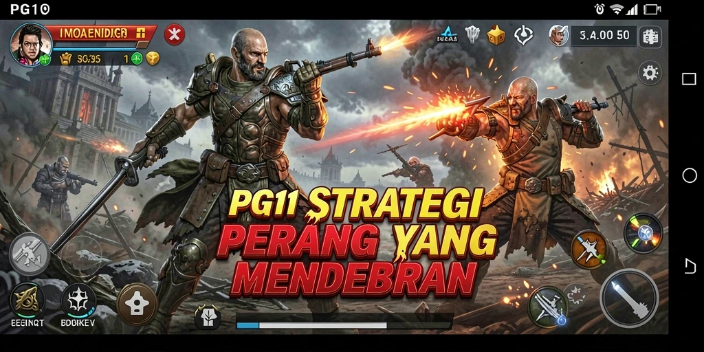 Tampilan gameplay PG11 yang penuh strategi dan aksi mendebarkan.
