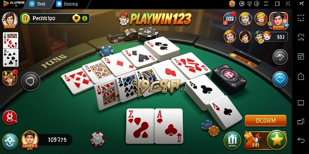 Screenshot dari gameplay seru Domino PLAYWIN123.