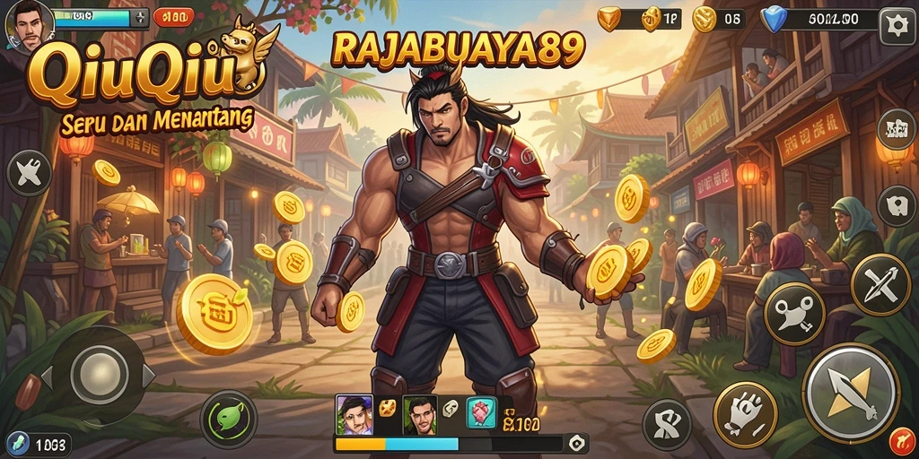 Screenshot gameplay RAJABUAYA89 dengan aksi seru QiuQiu.
