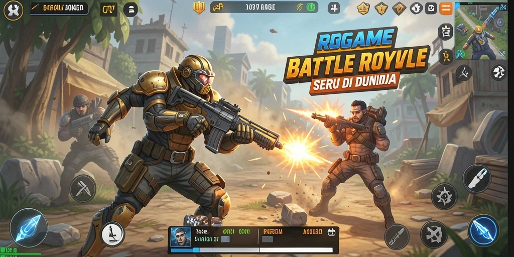 Tampilan gameplay RPGAME yang mendebarkan dan penuh aksi.