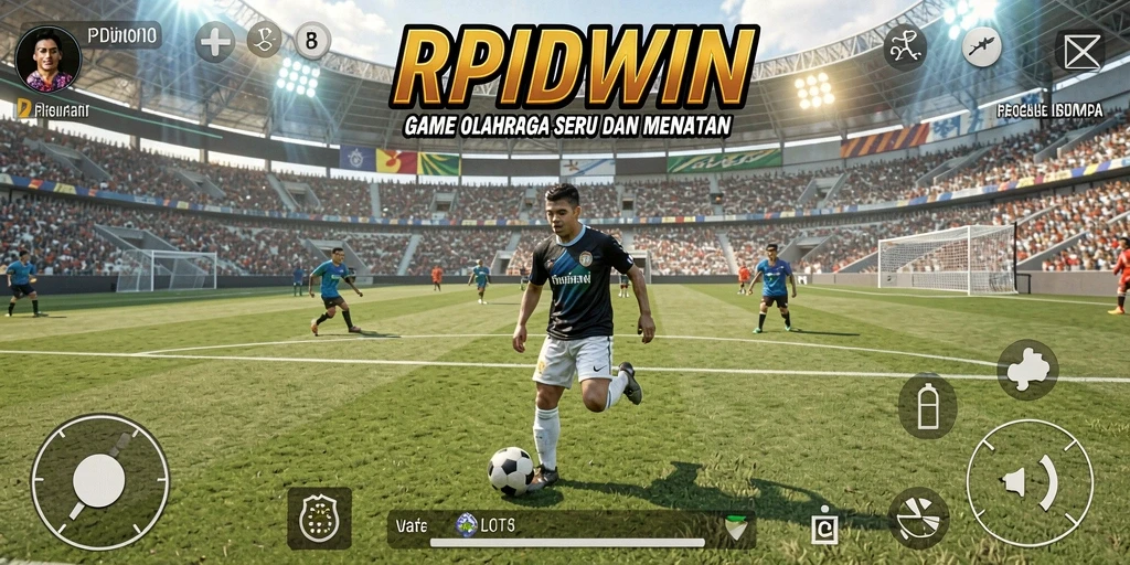 Tampilan gameplay RPIDWIN menampilkan aksi seru dalam olahraga.