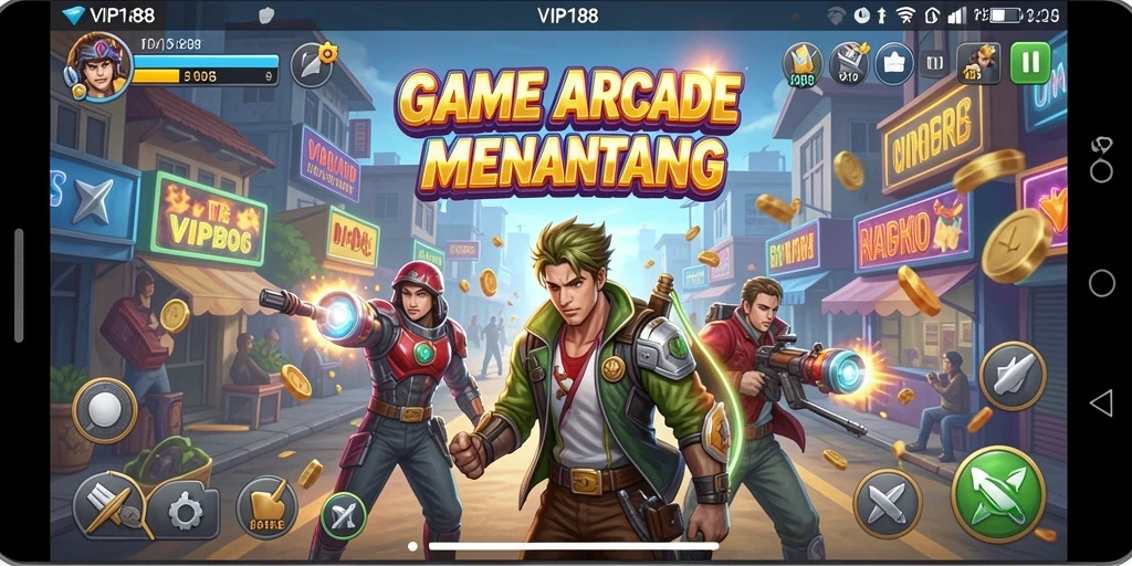 Screenshot gameplay VIP188 menunjukkan aksi seru dalam permainan Arcade.