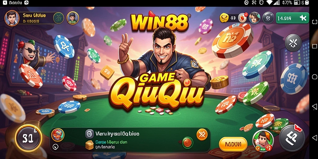 Tampilan gameplay QiuQiu yang seru dan kompetitif di WIN88.